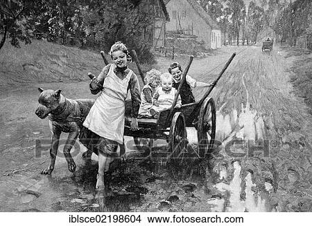 Children playing in the streets, historic wood engraving, about 1897 View Large Photo Image Picture - Children playing in the streets, historic wood engraving, about 1897. Fotosearch