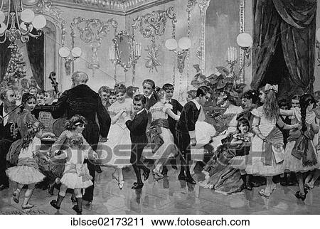 Children's ball, historical engraving, circa 1885 View Large Photo Image Stock Image - Children's ball, historical engraving, circa 1885. Fotosearch