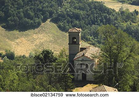 Church below the ruins of Canossa Castle, Emilia Romagna, Italy, Europe View Large Photo Image Stock Photo - Church below the ruins of Canossa Castle, Emilia Romagna, Italy, Europe. Fotosearch