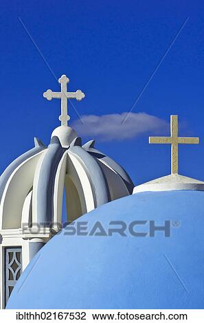 Church domes in Imerovigli on Santorini, Greece, Europe View Large Photo Image Stock Image - Church domes in Imerovigli on Santorini, Greece, Europe. Fotosearch