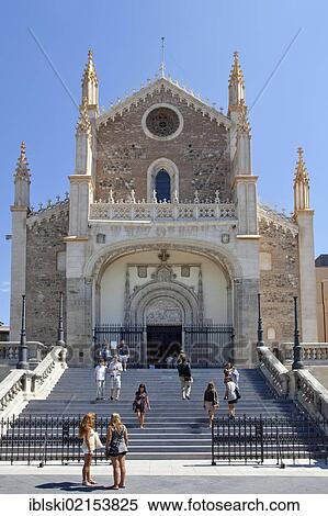 Church of San Jeronimo el Real, Madrid, Spain, Europe View Large Photo Image Stock Photography - Church of San Jeronimo el Real, Madrid, Spain, Europe. Fotosearch