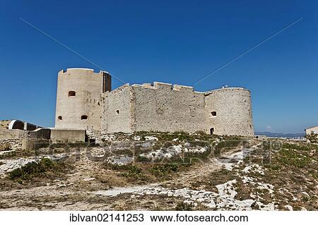 Château d'If, prison of the Count of Monte Cristo according to Alexandre Dumas, on the island Ile d'If, bay of Marseilles, France, Europe View Large Photo Image Stock Image - Château d'If, prison of the Count of Monte Cristo according to Alexandre Dumas, on the island Ile d'If, bay of Marseilles, France, Europe. Fotosearch
