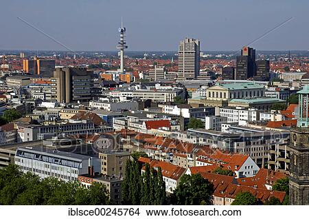 Picture - City of Hannover, lower saxony, Germany, Europe. Fotosearch