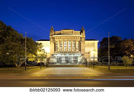 Stock Image - City Theatre, Giessen, Hesse, Germany, Europe, PublicGround, Europe. Fotosearch