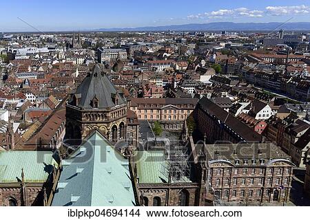 Picture - City view with Münster, Strasbourg, France, Europe. Fotosearch