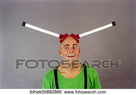 Clown, bald head, plunger, Berlin, Germany, Europe View Large Photo Image Stock Photograph - Clown, bald head, plunger, Berlin, Germany, Europe. Fotosearch