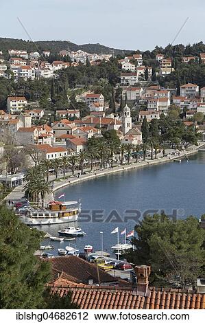 Coastal town Cavtat near Dubrovnik, Dalmatia, Croatia, Europe View Large Photo Image Stock Image - Coastal town Cavtat near Dubrovnik, Dalmatia, Croatia, Europe. Fotosearch