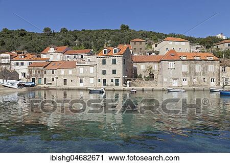 Coastal town Sudurad, Sipan Island, Elaphite Islands, Dalmatia, Croatia, Europe View Large Photo Image Stock Image - Coastal town Sudurad, Sipan Island, Elaphite Islands, Dalmatia, Croatia, Europe. Fotosearch