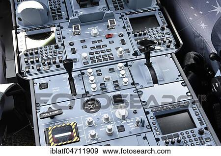 Cockpit, control panel, Lufthansa, Airbus, A 350-900, Germany, Europe View Large Photo Image Stock Photo - Cockpit, control panel, Lufthansa, Airbus, A 350-900, Germany, Europe. Fotosearch