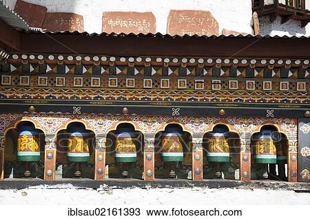 Colourful prayer wheels, Cheri Goemba Monastery, Chagri Dorjeden Monastery, near Thimphu, Kingdom of Bhutan, South Asia, Asia View Large Photo Image Stock Image - Colourful prayer wheels, Cheri Goemba Monastery, Chagri Dorjeden Monastery, near Thimphu, Kingdom of Bhutan, South Asia, Asia. Fotosearch