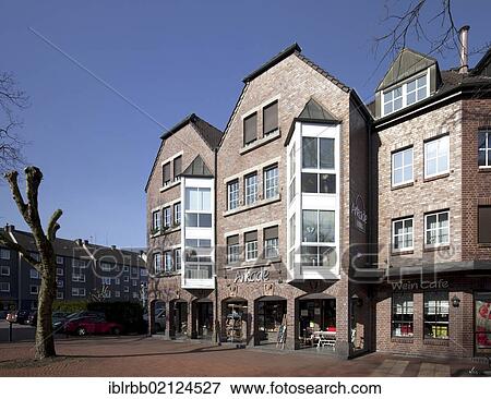 Stock Photo - Commercial building, Arkade, Herten, Westerholt district, Ruhr Area, North Rhine-Westphalia, Germany, Europe, PublicGround, Europe. Fotosearch