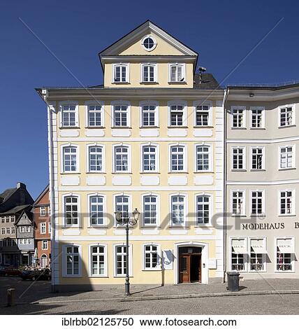 Stock Image - Commercial building on Domplatz, Cathedral Square, Wetzlar, Hesse, Germany, Europe, PublicGround, Europe. Fotosearch