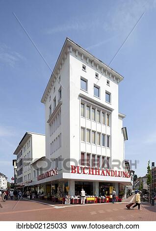Stock Image - Commercial building on Kreuzplatz square, Giessen, Hesse, Germany, Europe, PublicGround, Europe. Fotosearch