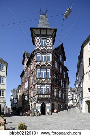 Commercial building on the market square, half-timbered house, Upper Town, Marburg, Hesse, Germany, Europe, PublicGround, Europe View Large Photo Image Stock Photo - Commercial building on the market square, half-timbered house, Upper Town, Marburg, Hesse, Germany, Europe, PublicGround, Europe. Fotosearch