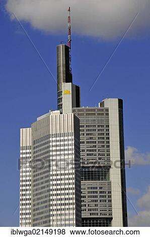 Commerzbank Tower, Frankfurt am Main, Hesse, Germany, Europe, PublicGround, Europe View Large Photo Image Stock Photo - Commerzbank Tower, Frankfurt am Main, Hesse, Germany, Europe, PublicGround, Europe. Fotosearch