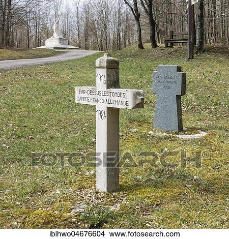 Common memorial cross for French and German soldiers, built in 1984, Height Dead Man, Battle of Verdun, First World War, Chattancourt, Verdun, Grand Est, France, Europe View Large Photo Image Picture - Common memorial cross for French and German soldiers, built in 1984, Height Dead Man, Battle of Verdun, First World War, Chattancourt, Verdun, Grand Est, France, Europe. Fotosearch