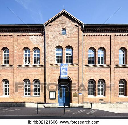 Stock Photograph - Community college in Eisenach, a former grammar school, Eisenach, Thuringia, Germany, Europe, PublicGround, Europe. Fotosearch