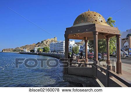 Corniche of the Muttrah district, Muscat, Oman, Arabian Peninsula, Middle East, Asia View Large Photo Image Stock Photo - Corniche of the Muttrah district, Muscat, Oman, Arabian Peninsula, Middle East, Asia. Fotosearch