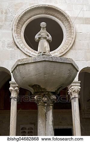 Courtyard, Franciscan Monastery, Old Town, Dubrovnik, Croatia, Europe View Large Photo Image Stock Photo - Courtyard, Franciscan Monastery, Old Town, Dubrovnik, Croatia, Europe. Fotosearch