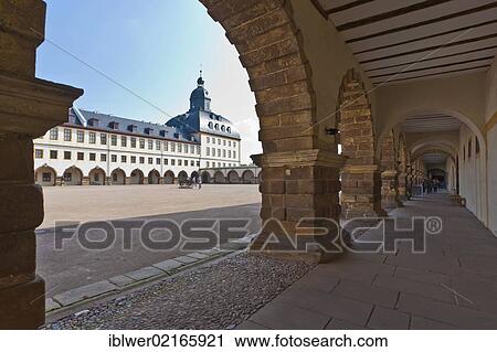 Courtyard in Schloss Friedenstein Castle, Gotha, Thuringia, Germany, Europe View Large Photo Image Stock Image - Courtyard in Schloss Friedenstein Castle, Gotha, Thuringia, Germany, Europe. Fotosearch