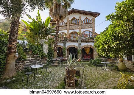 Stock Image - Courtyard, Ottoman house of Sali Shijaku, Shtëpia e Sali Shijakut, Tirana, Albania, Europe. Fotosearch