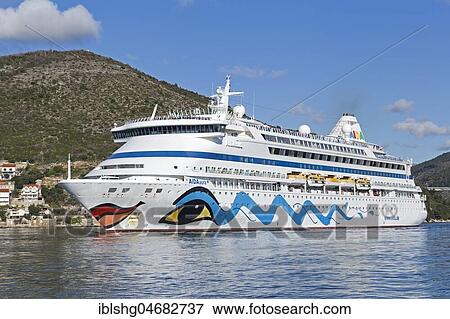 Cruise ship AIDAaura, coast near Dubrovnik, Croatia, Europe View Large Photo Image Stock Photo - Cruise ship AIDAaura, coast near Dubrovnik, Croatia, Europe. Fotosearch