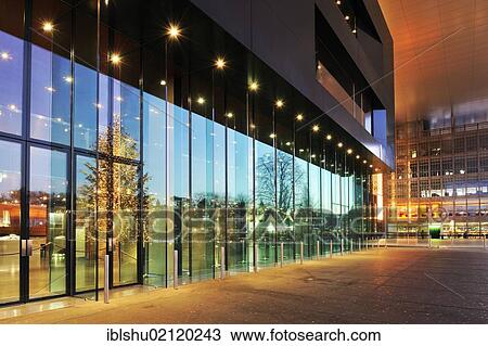 Stock Image - Culture and Congress Centre Lucerne, built by the architect Jean Nouvel, Lucerne, Switzerland, Europe. Fotosearch