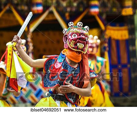 Dancer at Mask Dance, Religious Tsechu Monastery Festival, Gasa Tshechu Festival, Gasa District, Himalaya Region, Kingdom of Bhutan View Large Photo Image Stock Image - Dancer at Mask Dance, Religious Tsechu Monastery Festival, Gasa Tshechu Festival, Gasa District, Himalaya Region, Kingdom of Bhutan. Fotosearch