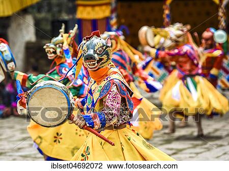 Dancer at Mask Dance, Religious Tsechu Monastery Festival, Gasa District District District Tshechu Festival, Gasa, Himalaya Region, Kingdom of Bhutan View Large Photo Image Stock Image - Dancer at Mask Dance, Religious Tsechu Monastery Festival, Gasa District District District Tshechu Festival, Gasa, Himalaya Region, Kingdom of Bhutan. Fotosearch