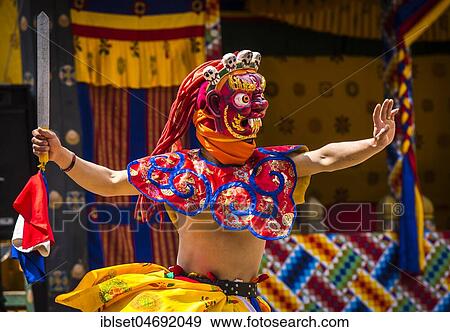 Dancer at Mask Dance, Religious Tsechu Monastery Festival, Gasa Tshechu Festival, Gasa District, Himalaya Region, Kingdom of Bhutan View Large Photo Image Stock Photo - Dancer at Mask Dance, Religious Tsechu Monastery Festival, Gasa Tshechu Festival, Gasa District, Himalaya Region, Kingdom of Bhutan. Fotosearch