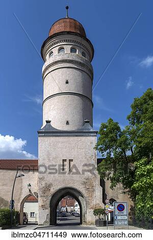 Deininger Tor 1516-1517 replaced by a new building in its present form, Nördlingen, Bavaria, Germany, Europe View Large Photo Image Stock Photo - Deininger Tor 1516-1517 replaced by a new building in its present form, Nördlingen, Bavaria, Germany, Europe. Fotosearch