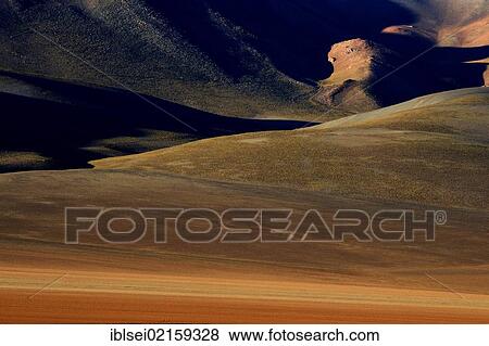 Stock Photo - Desert landscape, Desierto, Uyuni, Bolivia, South America. Fotosearch