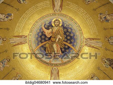 Dome ceiling, depicting the Ascension of Jesus Christ, inside Saint Sava Church, Belgrade, Serbia, Europe View Large Photo Image Stock Image - Dome ceiling, depicting the Ascension of Jesus Christ, inside Saint Sava Church, Belgrade, Serbia, Europe. Fotosearch