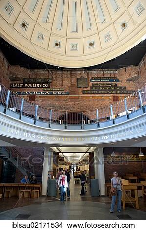 Dome, interior of Quincy Market, historic shopping center, mall, downtown Boston, Massachusetts, New England, USA, North America, America, North America View Large Photo Image Picture - Dome, interior of Quincy Market, historic shopping center, mall, downtown Boston, Massachusetts, New England, USA, North America, America, North America. Fotosearch
