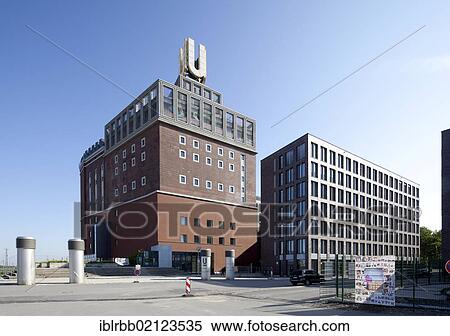 Stock Photography - Dortmund U, U Tower, former Union Brewery, centre for art and culture, service location, Dortmund, Ruhr Area, North Rhine-Westphalia, Germany, Europe, PublicGround, Europe. Fotosearch