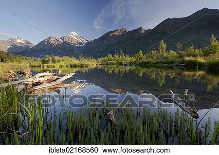Eagle River with reflections of mountains, Alaska, USA, North America View Large Photo Image Stock Image - Eagle River with reflections of mountains, Alaska, USA, North America. Fotosearch
