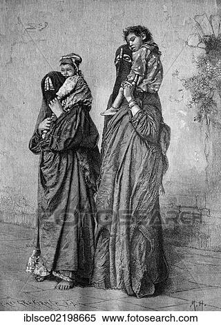 Egyptians, women and their children, historic wood engraving, about 1897 View Large Photo Image Stock Photography - Egyptians, women and their children, historic wood engraving, about 1897. Fotosearch