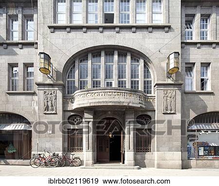 Stock Photo - Elizabeth Hall, Art Nouveau swimming pool, Aachen, North Rhine-Westphalia, Germany, Europe, PublicGround, Europe. Fotosearch