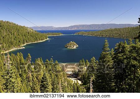 Emerald Bay, Lake Tahoe, California, USA, North America View Large Photo Image Picture - Emerald Bay, Lake Tahoe, California, USA, North America. Fotosearch