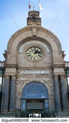 Entrance portal, former railway station Antananarivo, Madagascar, Africa View Large Photo Image Stock Image - Entrance portal, former railway station Antananarivo, Madagascar, Africa. Fotosearch