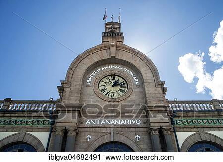 Entrance portal, former railway station Antananarivo, Madagascar, Africa View Large Photo Image Stock Image - Entrance portal, former railway station Antananarivo, Madagascar, Africa. Fotosearch