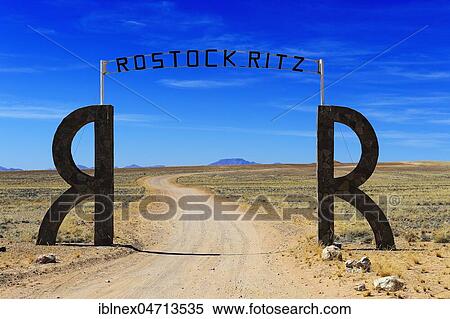 Entrance to the private lodge Rostock Ritz, Namibia, Africa View Large Photo Image Stock Photography - Entrance to the private lodge Rostock Ritz, Namibia, Africa. Fotosearch