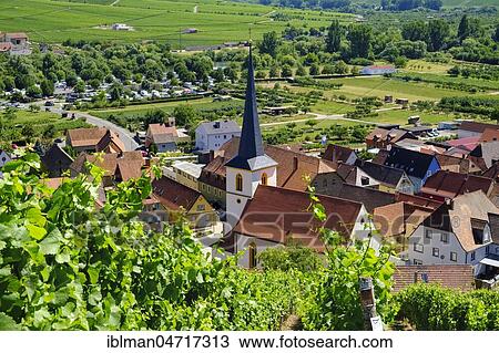 Stock Image - Escherndorf near Volkach, Mainfranken, Lower Franconia, Franconia, Bavaria, Germany, Europe. Fotosearch