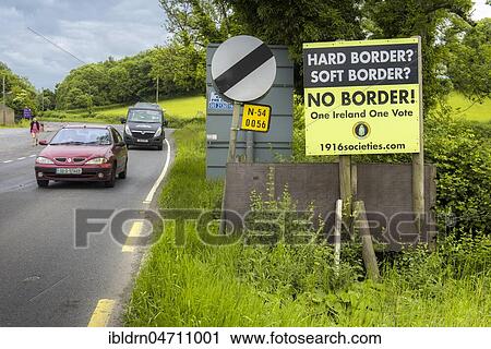 European border between the Republic of Ireland and Northern Ireland, which could become a hard border after the Brexite negotiations between the EU and Great Britain, Blacklion, County Cavan, Ireland, Europe View Large Photo Image Stock Image - European border between the Republic of Ireland and Northern Ireland, which could become a hard border after the Brexite negotiations between the EU and Great Britain, Blacklion, County Cavan, Ireland, Europe. Fotosearch