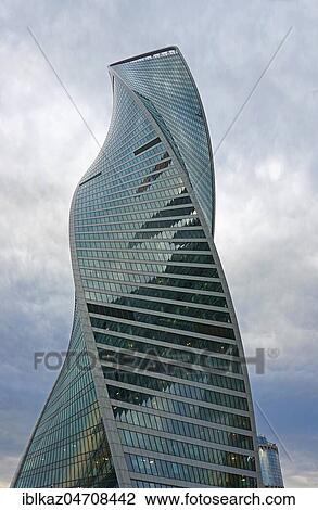 Stock Image - Evolution Tower, Moscow-City, Moscow, Russia, Europe. Fotosearch