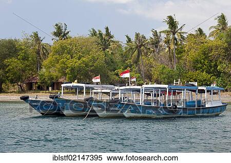 Excursion boats in the harbor of Labuhan Lalang, the starting point to Menjangan Island, West Bali, Bali, Indonesia, Southeast Asia, Asia View Large Photo Image Stock Photography - Excursion boats in the harbor of Labuhan Lalang, the starting point to Menjangan Island, West Bali, Bali, Indonesia, Southeast Asia, Asia. Fotosearch
