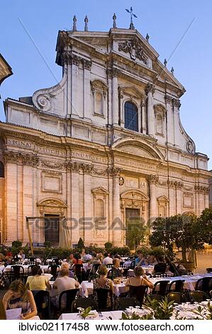 Facade of the San Ignazio church, Rome, Italy, Europe View Large Photo Image Stock Photo - Facade of the San Ignazio church, Rome, Italy, Europe. Fotosearch