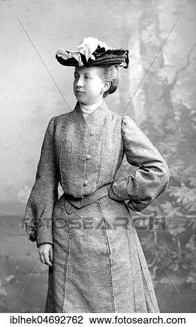 Fashion, woman with costume and hat, 1900s, Germany, Europe View Large Photo Image Stock Image - Fashion, woman with costume and hat, 1900s, Germany, Europe. Fotosearch