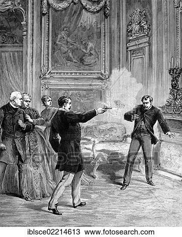 Fatal shot with a pistol, historical woodcut, circa 1888 View Large Photo Image Stock Image - Fatal shot with a pistol, historical woodcut, circa 1888. Fotosearch