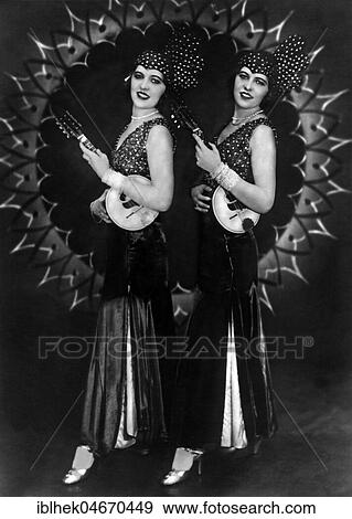 Female musicians, two women with ukulele, 1920s, Germany, Europe View Large Photo Image Stock Photo - Female musicians, two women with ukulele, 1920s, Germany, Europe. Fotosearch